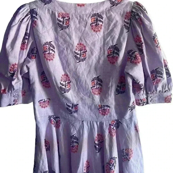 House of Harlow 1960 Floral Linen Blend Dress
Puff Sleeves Front Lace Size 4 - Picture 5 of 11